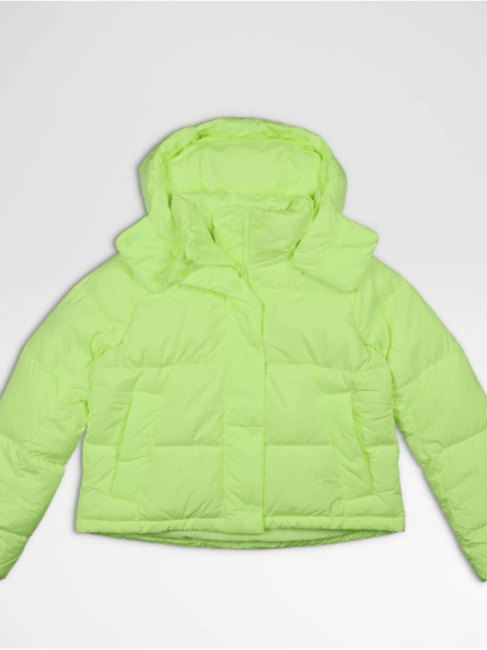 lululemon winder puff cropped jacket Faded Zap Hooded Puffer Jacket